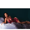 Holiday Soft Underwire Babydoll & Thong Merlot LG