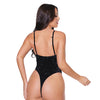 Holiday/Valentine Scallop Lace & Velvet Teddy Black MD