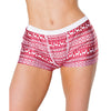 Holiday Unisex Boxer Brief w/Back Flap Red/White O/S