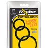 Curve Novelties Rooster Set of 3 Control Rings - Black