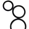 Curve Novelties Rooster Set of 3 Control Rings - Black