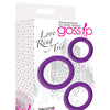 Curve Novelties Gossip Love Ring Trio - Violet
