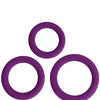 Curve Novelties Gossip Love Ring Trio - Violet