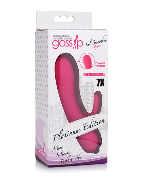 Curve Novelties Gossip Lil Smoothie 7X Mini Rabbit - Magenta