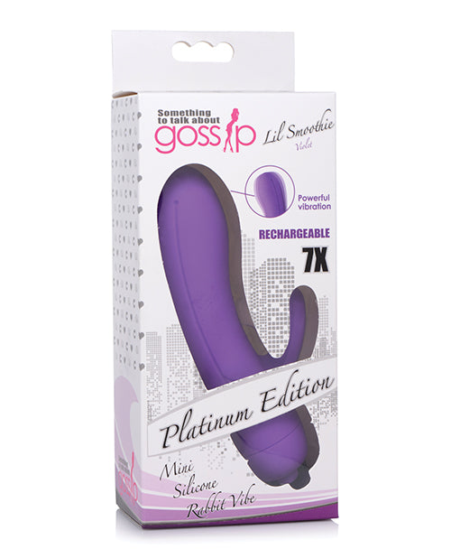 Curve Novelties Gossip Lil Smoothie 7X Mini Rabbit - Violet