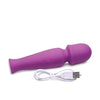 Curve Novelties Gossip Silicone Vibrating Wand 10x - Violet