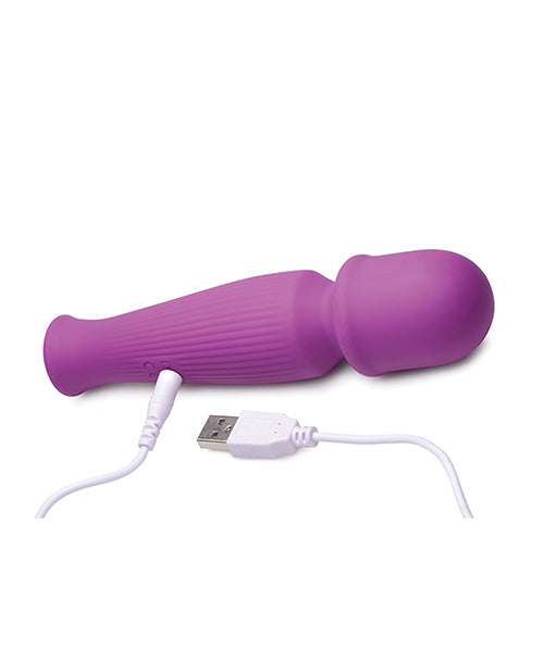 Curve Novelties Gossip Silicone Vibrating Wand 10x - Violet