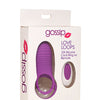 Curve Toys Gossip Love Loops 10X Silicone Cock Ring w/Remote - Violet