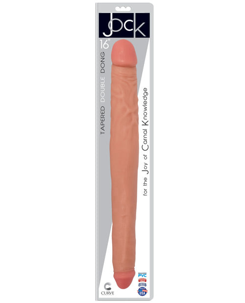 Curve Novelties Jock 16" Double Dong  - Vanilla