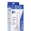 Curve Novelties Jock C-Thru 8" SLIM Dildo w/Balls - Clear