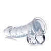 Curve Novelties Jock C-Thru 8" SLIM Dildo w/Balls - Clear