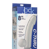 Curve Novelties Jock C-Thru 8" Smooth Dong w/Balls - Clear