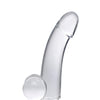 Curve Novelties Jock C-Thru 8" Smooth Dong w/Balls - Clear