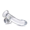 Curve Novelties Jock C-Thru 8" Smooth Dong w/Balls - Clear
