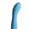 Curve Toys Simply Sweet 7" Ribbed Silicone Dildo - Blue