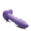 Curve Toys Simply Sweet 7" Swirl Silicone Dildo - Purple