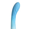 Curve Toys Simply Sweet 7" Rippled Silicone Dildo - Blue/White