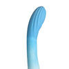Curve Toys Simply Sweet 7" Rippled Silicone Dildo - Blue/White