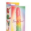 Curve Toys Simply Sweet 6.5" Swirl Rainbow Dildo