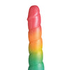 Curve Toys Simply Sweet 6.5" Swirl Rainbow Dildo