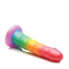 Curve Toys Simply Sweet 6.5" Swirl Rainbow Dildo