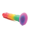 Curve Toys Simply Sweet 6.5" Swirl Rainbow Dildo
