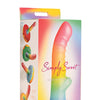 Curve Toys Simply Sweet 6.5" Ribbed Rainbow Dildo