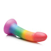 Curve Toys Simply Sweet 6.5" Phallic Rainbow Dildo