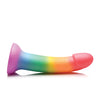 Curve Toys Simply Sweet 6.5" Phallic Rainbow Dildo