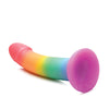 Curve Toys Simply Sweet 6.5" Phallic Rainbow Dildo