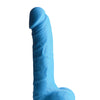 Curve Novelties Lollicock 7" Silicone Dildo w/Balls - Berry