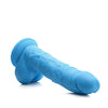 Curve Novelties Lollicock 7" Silicone Dildo w/Balls - Berry