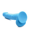 Curve Novelties Lollicock 7" Silicone Dildo w/Balls - Berry