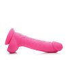 Curve Novelties Lollicock 7" Silicone Dildo w/Balls - Cherry