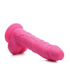 Curve Novelties Lollicock 7" Silicone Dildo w/Balls - Cherry