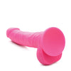 Curve Novelties Lollicock 7" Silicone Dildo w/Balls - Cherry