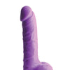 Curve Novelties Lollicock 7" Silicone Dildo w/Balls - Grape