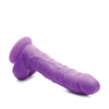 Curve Novelties Lollicock 7" Silicone Dildo w/Balls - Grape