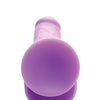Curve Novelties Lollicock 7" Silicone Dildo w/Balls - Grape