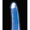 Curve Toys Lollicock 7" Glow In The Dark Silicone Dildo - Blue