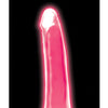 Curve Toys Lollicock 7" Glow In The Dark Silicone Dildo - Pink