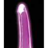 Curve Toys Lollicock 7" Glow In The Dark Silicone Dildo - Purple