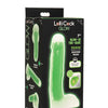 Curve Toys Lollicock 7" Glow In The Dark Silicone Dildo w/Balls - Green