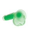 Curve Toys Lollicock 7" Glow In The Dark Silicone Dildo w/Balls - Green