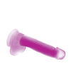 Curve Toys Lollicock 7" Glow In The Dark Silicone Dildo w/Balls - Purple