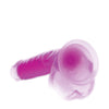 Curve Toys Lollicock 7" Glow In The Dark Silicone Dildo w/Balls - Purple