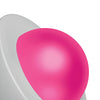 Curve Toys Lollicock 7" Glow In The Dark Silicone Dildo w/Balls - Rainbow