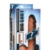 Curve Novelties Big Shot 7" Vibrating 21X Silicone Dildo w/Balls & Remote - Light