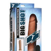 Curve Novelties Big Shot 7" Vibrating 21X Silicone Dildo w/out Balls w/Remote - Light