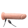 Curve Novelties Big Shot 7" Vibrating 21X Silicone Dildo w/out Balls w/Remote - Light